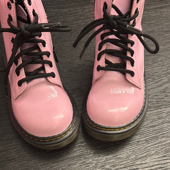 Pink Patent Leather Women's Boots - Picture 3 of 7